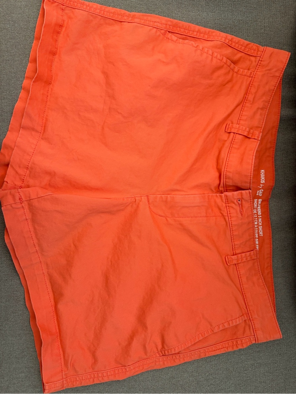 GAP Girlfriend 5” Orange Cotton Casual Shorts
